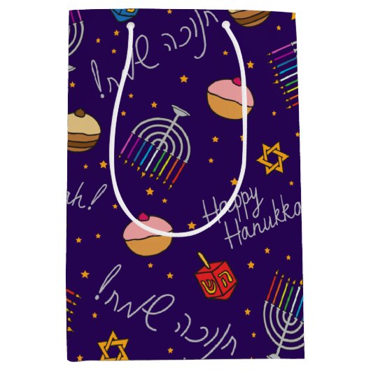 Hanukkah Fun Medium Cadeauzakje (Voorkant)