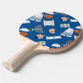 Hanukkah Fun Ping Pong Paddle Tafeltennisbatje (Voorkant Gekanteld)