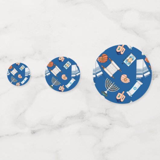 Hanukkah Fun Table Confetti (Voorkanten)
