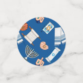 Hanukkah Fun Table Confetti (Kleine voorkant)