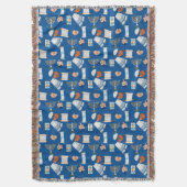 Hanukkah Fun Throw Deken (Voorkant Verticaal)