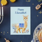 Hanukkah Funny Llama Llamakkah Chrismukkah Feestdagenkaart