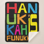 Hanukkah Funukkah Sherpa Blanket/Medium Deken (Voorkant)