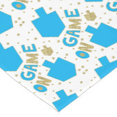 Hanukkah "Game On Dreidels" Lange Tafelloper (Hoek)