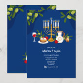 Hanukkah Gathering Kaart (Voorkant / Achterkant)