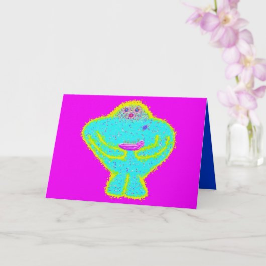 Hanukkah Gelt de Golem Kaart (Orchidee)
