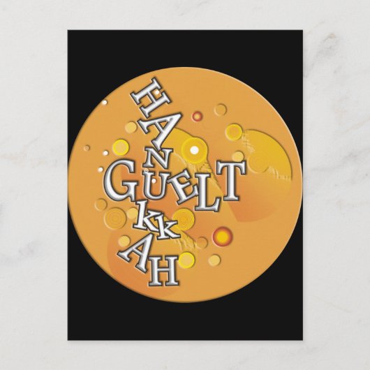 Hanukkah Gelt Feestdagenkaart (Voorkant)