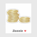 Hanukkah Gelt Sticker<br><div class="desc">3 x 3 inch vinylsticker op maat met een afbeelding van Hanukkah gelt. Hanukkah gelt, ook bekend als gelt, verwijst naar geld dat tijdens het joodse festival van Hanukkah als cadeau wordt gegeven. Het wordt typisch gegeven aan kinderen en soms leraren, vaak in combinatie met het spel van Dreidel. Zie...</div>