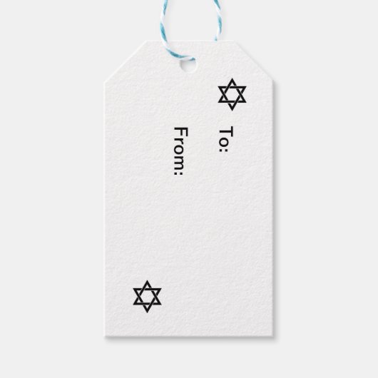 Hanukkah Gift Labels Cadeaulabel (Voorkant)