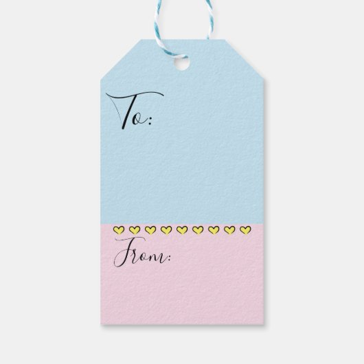 Hanukkah Gift Labels Cat and Mouse Cadeaulabel (Achterkant)