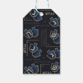 Hanukkah Gift Labels Een geweldig wonder gebeurde  Cadeaulabel (Voorkant)