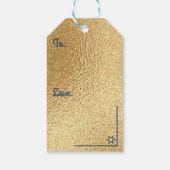 Hanukkah Gift Labels Een geweldig wonder gebeurde  Cadeaulabel (Achterkant)