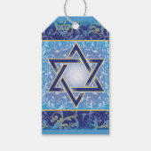 Hanukkah Gift Labels, ster van David Cadeaulabel (Voorkant)