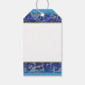 Hanukkah Gift Labels, ster van David Cadeaulabel (Achterkant)