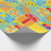 Hanukkah Gift Wrap "Hanukkah Squares 2" Cadeaupapier (Hoek)