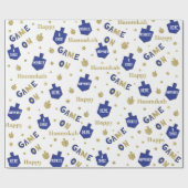 Hanukkah Gift Wrap is een geweldig wonder dat hier Cadeaupapier (Vlak)