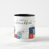 Hanukkah Gifts & Menorah Holiday Coffee Mok (Midden)