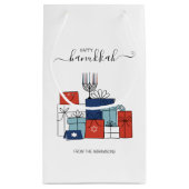 Hanukkah Gifts & Menorah Holiday Gift Bag Klein Cadeauzakje (Achterkant)