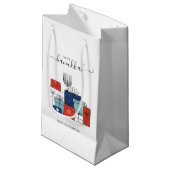 Hanukkah Gifts & Menorah Holiday Gift Bag Klein Cadeauzakje (Voorkant Gekanteld)