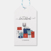 Hanukkah Gifts & Menorah Holiday Gift Label Cadeaulabel (Voorkant)