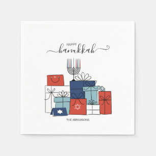Hanukkah Gifts & Menorah Holiday Paper Napkin Servet