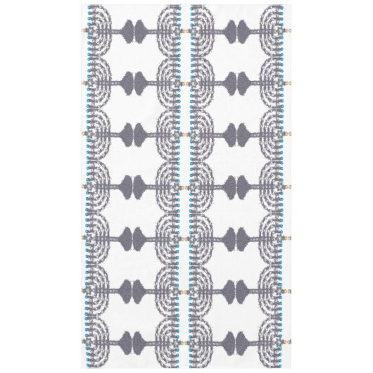 Hanukkah glam menorah hanukkiah tafelkleed (Voorkant)