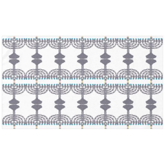 Hanukkah glam menorah hanukkiah tafelkleed (Voorkant (Horizontaal))