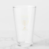 Hanukkah Glass Glas (Achterkant)