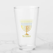 Hanukkah Glass Glas (Voorkant)