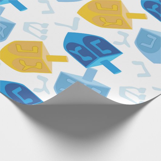 Hanukkah Glee Dreidel Cadeaupapier (Hoek)