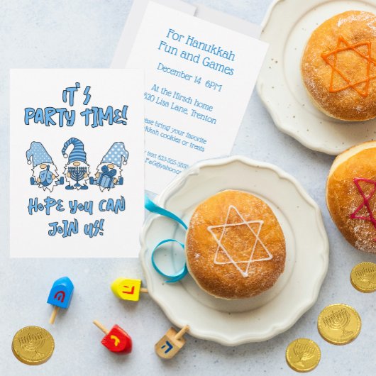 Hanukkah Gnomes Schattigee gepersonaliseerde feest Kaart
