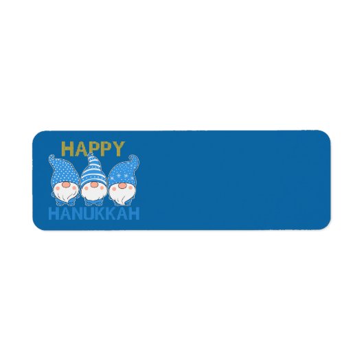 Hanukkah Gnomes Trio Adresetiketten Etiket (Voorkant)