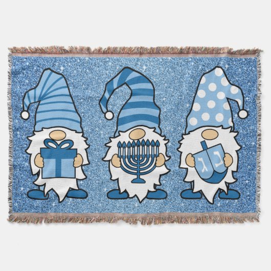 Hanukkah Gnomes Trio Gooi Deken (Voorkant)