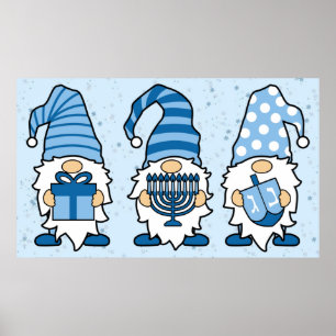 Hanukkah Gnomes Trio Poster