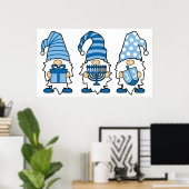Hanukkah Gnomes Trio Poster (Thuiskantoor)