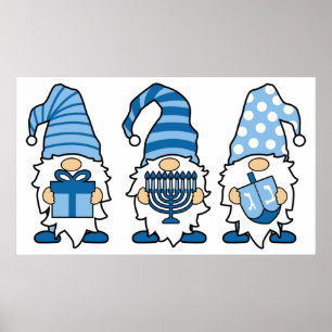 Hanukkah Gnomes Trio Poster