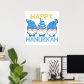 Hanukkah Gnomes Trio Poster (Thuiskantoor)