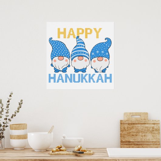 Hanukkah Gnomes Trio Poster (Keuken)