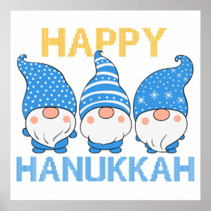 Hanukkah Gnomes Trio Poster
