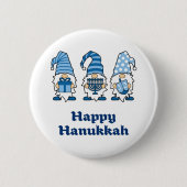 Hanukkah Gnomes Trio Ronde Button 5,7 Cm (Voorkant)