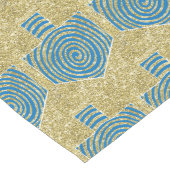 Hanukkah "Gold Blue Dreidels" Lange Tafelloper (Hoek)