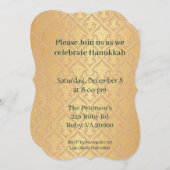 Hanukkah Gold en Emerald green Kaart (Voorkant / Achterkant)