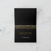 Hanukkah GOLD Glitter Feestdagen Kaart (Binnen)