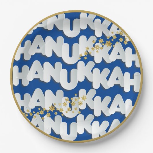 Hanukkah Gold Stars Paper Bord (Voorkant)