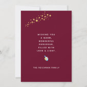 HANUKKAH Gold Wenskaart (Achterkant)