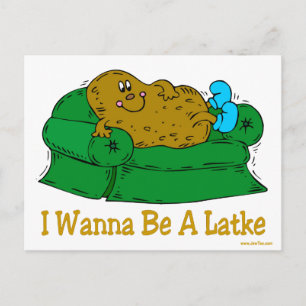 HANUKKAH GRAPPIGE CADEAUS 'IK WIL EEN LATKE ZIJN' FEESTDAGENKAART