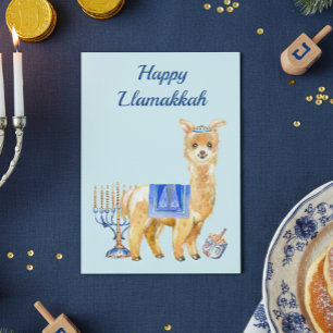 Hanukkah Grappige Lama Llamakkah Chrismukkah Feestdagenkaart