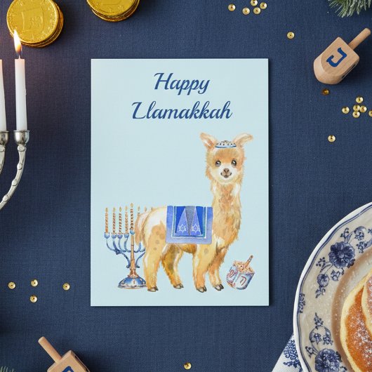 Hanukkah Grappige Lama Llamakkah Chrismukkah Feestdagenkaart