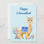 Hanukkah Grappige Lama Llamakkah Chrismukkah Feestdagenkaart (Voorkant)