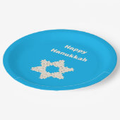 Hanukkah Greeting with Flowers Papieren Bordje (Gekanteld)